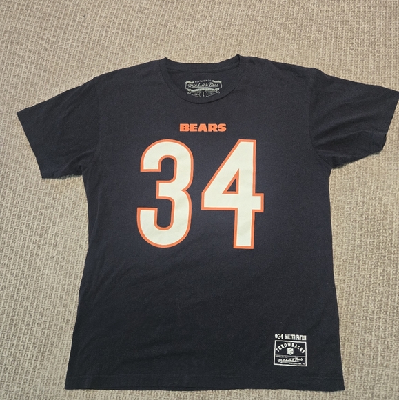 Mitchell and Ness Walter Payton #34 T-Shirt Jersey Size Large - Picture 1 of 6